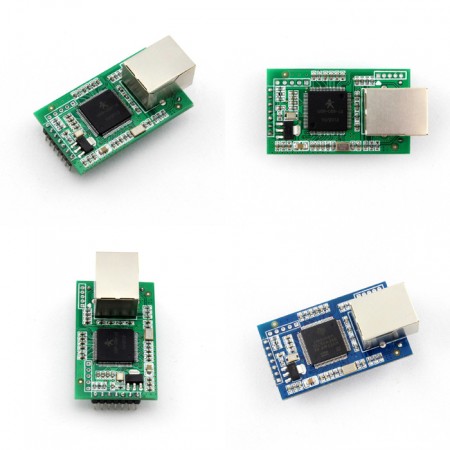 2 x RS232 to LAN module With DHCP/HTTPD/MODBUS