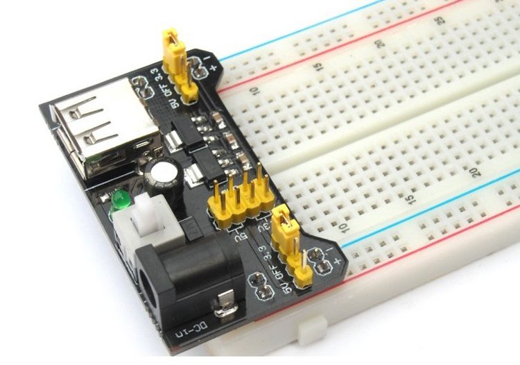 Keyestudio Breadboard Power Module+830-Hole Solderless Breadboard+65 Jumper  Wires for Arduino Experiment